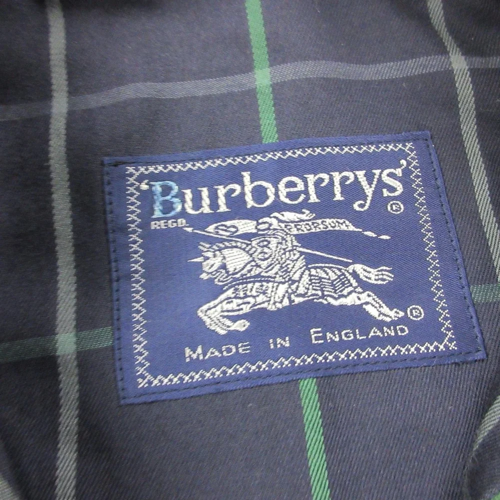 Vintage Burberrys‎ Coat Womens 8 Green Wool Hooded Parka Tartan Plaid Lined - Picture 8 of 16